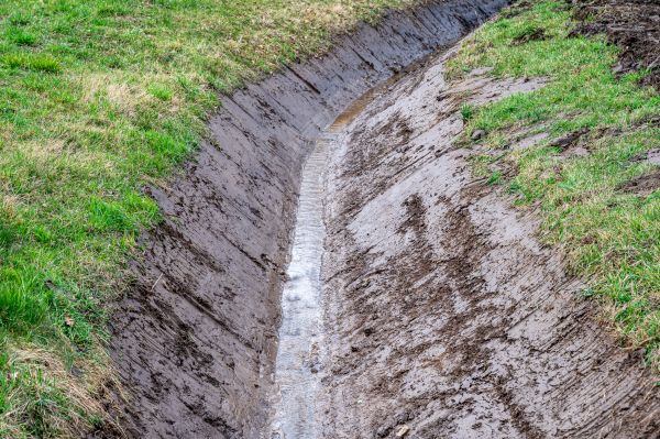 Cost of Drainage Ditch Repair in Easton
