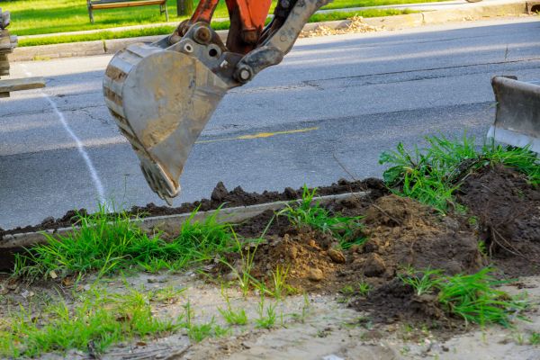 Cost of Sewer Line Trenching in Easton