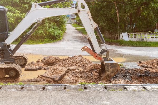 Cost of Water Line Excavation in Easton